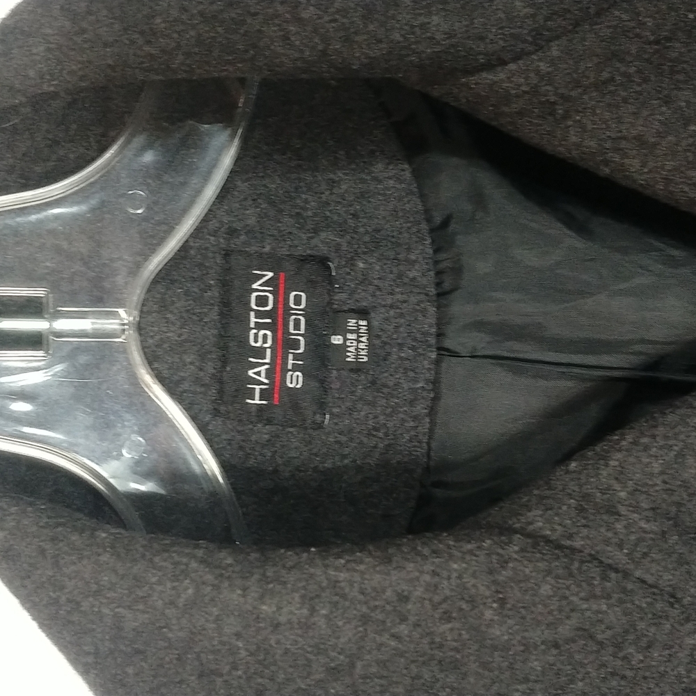 Halston Studio Double-Breasted Coat - image 2